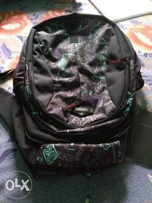 Black And Geren Backpack