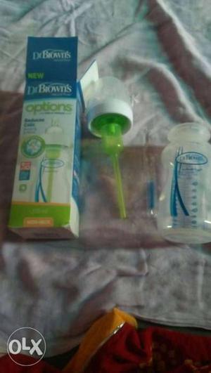 Blue Dr Brown's Feeding Bottle With Box