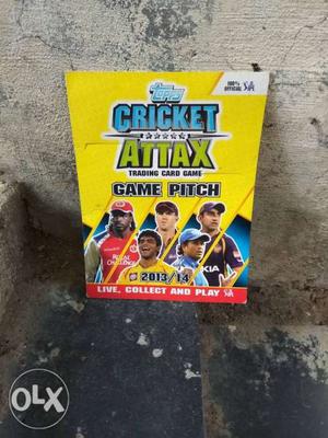 Cricket attax trading card game (only pad)