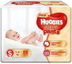 Huggies Ultra Soft Small Size Premium Diapers - S(22 Pieces)