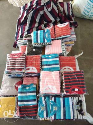 Kids round neck tshirts 10designs per pack size