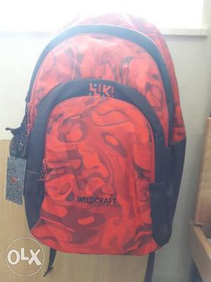 New wildcraft original bag. colour - red.