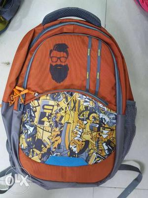 Orange And Yellow Pattern Backpack