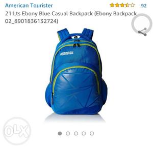 Original american tourister backpack very less