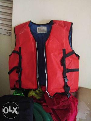 Red And Blue Life Vest