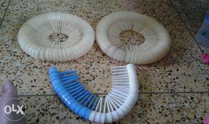 White And Blue Plastic Scoops