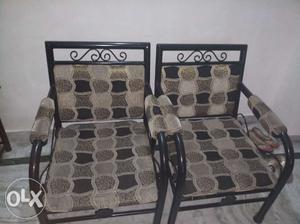 2 wrought Iron broad chairs for sale