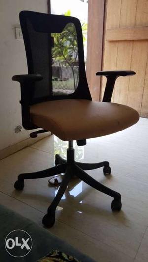 4 office chairs in total  rupees. used for