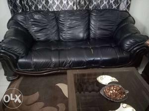 7 Seater Black Sofa 3+2+2 for sale urgent