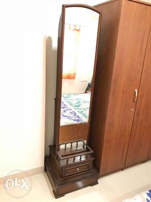 Antique Rotating Table with book shelf