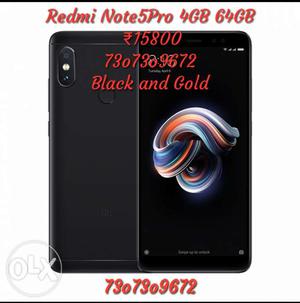 Black Redmi note5Pro sealed box available now