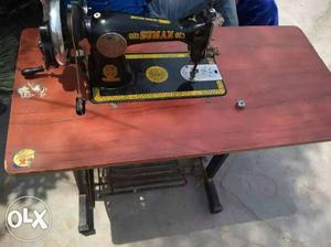 Brown And Black Sumax Manual Sewing Machine