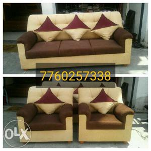 Cushions extra charge only sofa set 