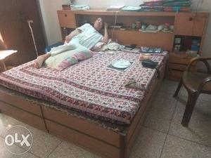 Double Bed (Wooden) & Mattress in a very good condition..