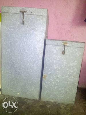 Galvanized container one is 100Kg. & second one