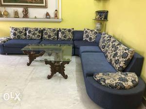 L Shape - 9 Seater Sofa in good condition with L
