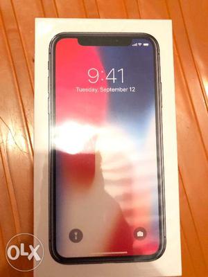 New iPhone x,space gray color,256GB purchased