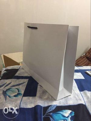 Pack of 140 white paper bag 17x13x4 inch
