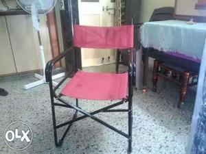 Red And Black Metal Chair For Sell