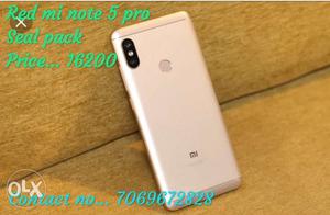 Red mi note 5 pro seal pack Very low price...
