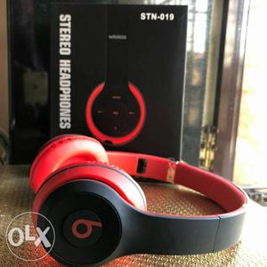 Black And Red Beats By Dr. Dre Wireless Headphones