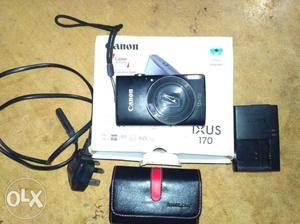 Black Canon Ixus 170 Point-and-shoot Camera With Box