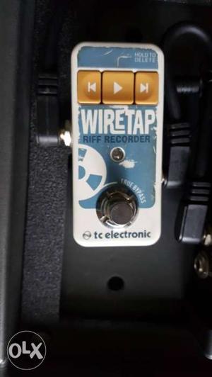 Blue And White Wiretap Riff Recorder