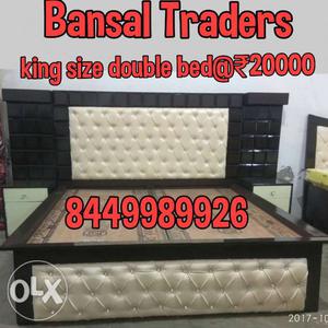 Brand new super king size double bed with 2 side