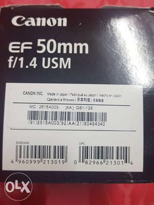 Canon new ef50mm f/1.4 USM