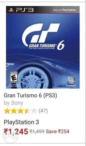 Gran Turismo 6 PS3 Game new