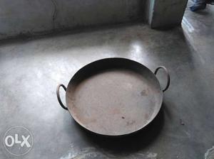 Grey Metal Cooking Pot