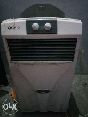 One season old air cooler good condition with box