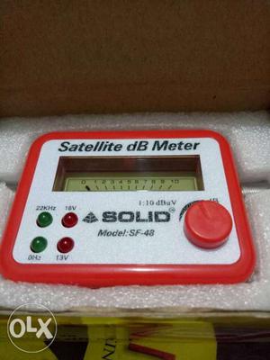 Red And Grey Satellite DB Meter