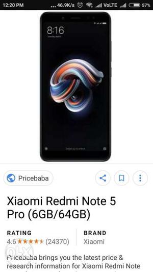 Redmi note 5 Pro black sel pack available
