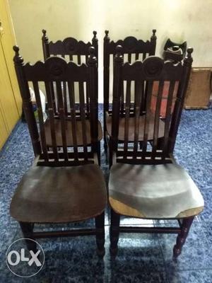 Rosewood chairs. set of 4. 10 years old. price non