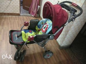 Sunbaby Stroller with 6 wheels breaks and all