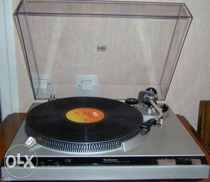 Technics turntable, gramophone, record player