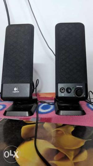 Two Logitech Multimedia Speakers