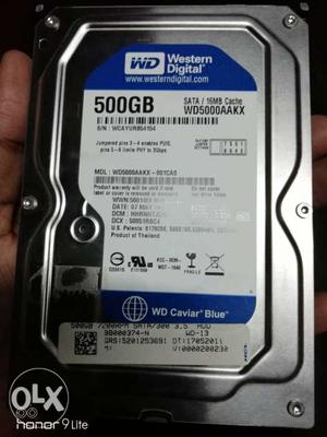 WD 500 gb fully new. And good working condition..