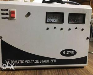 White And Black G-Star Automatic Voltage Stabilizer