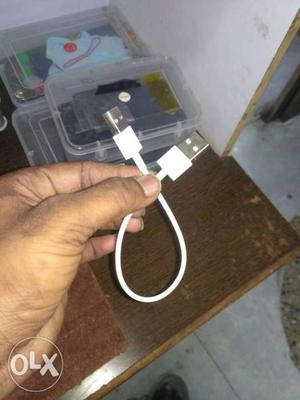 White Micro-USB Cable