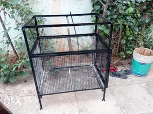 Black Metal Wire Cage