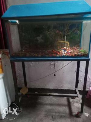 Fish aquarium with oxygen + filter+ heater+