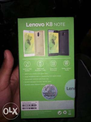 Lenovo K8 note 4GB ram 64GB internal memory only