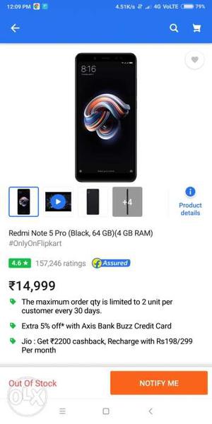 Mi Note 5 Pro 4GB Black