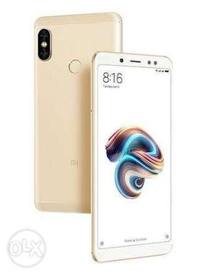 Mi note 5pro 4gb 64gb new seal pack mobile gold