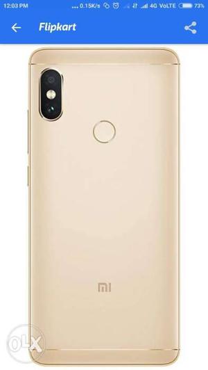 Mi note 5pro Gold 4GB and 64Gb 4pic box pack