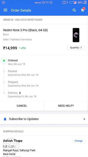 New Redmi note 5 pro. If anyone wants then just