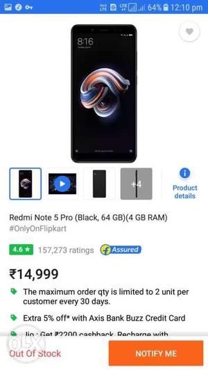 Newly booking of Mi Note 5 pro 8th june