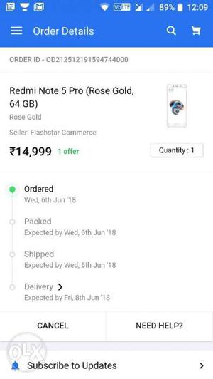 Note 5 pro rose gold and black varient available